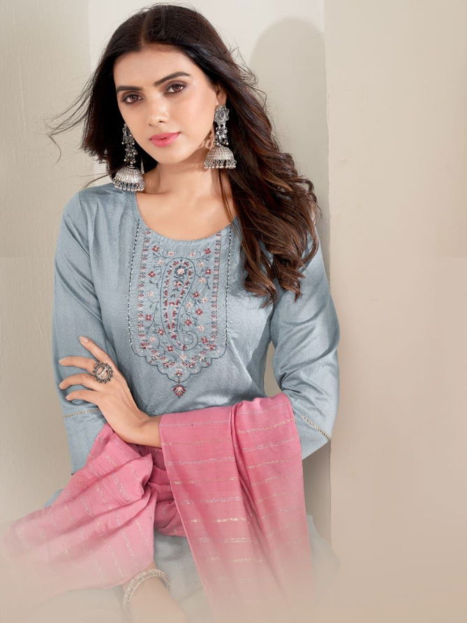 Lajoo Fancy Exclusive Ethnic Wear Designer Kurti Bottom With Dupatta Collection